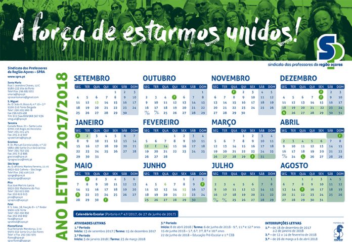 CALENDARIO SPRA 2017