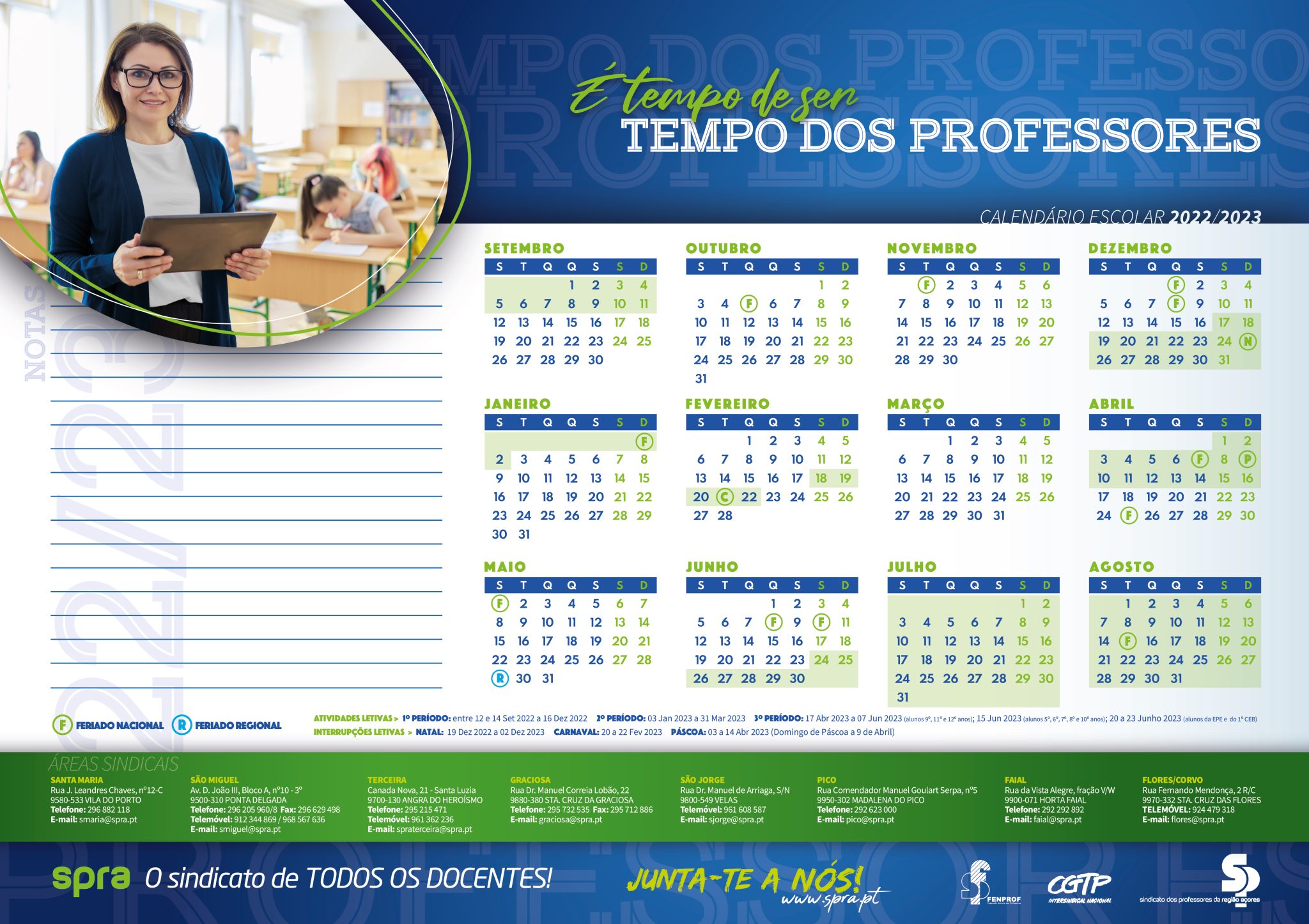 Pol Raa Calendário Escolar 2022/2023 - SPRA